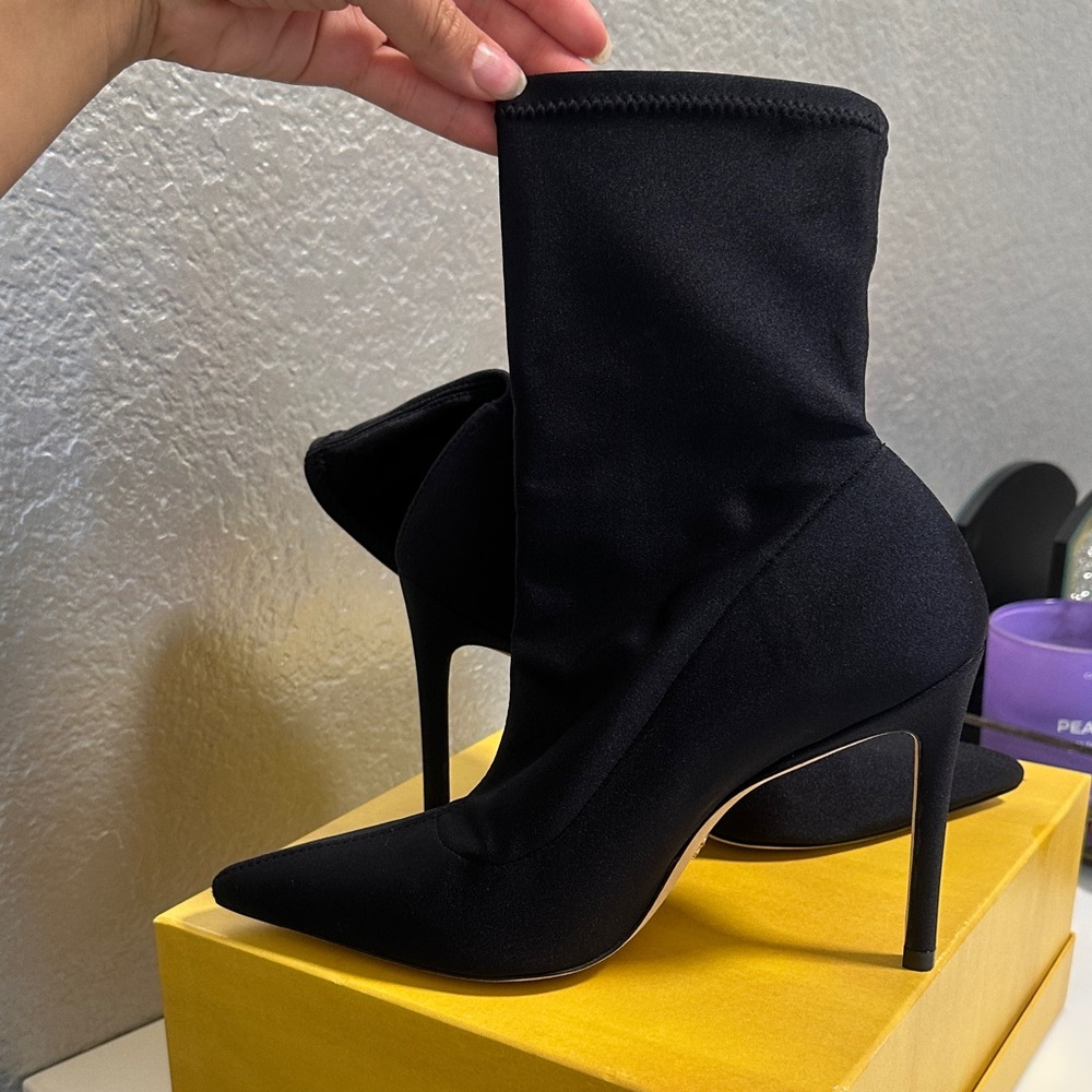 Stuart Weitzman Black Heeled Boots
